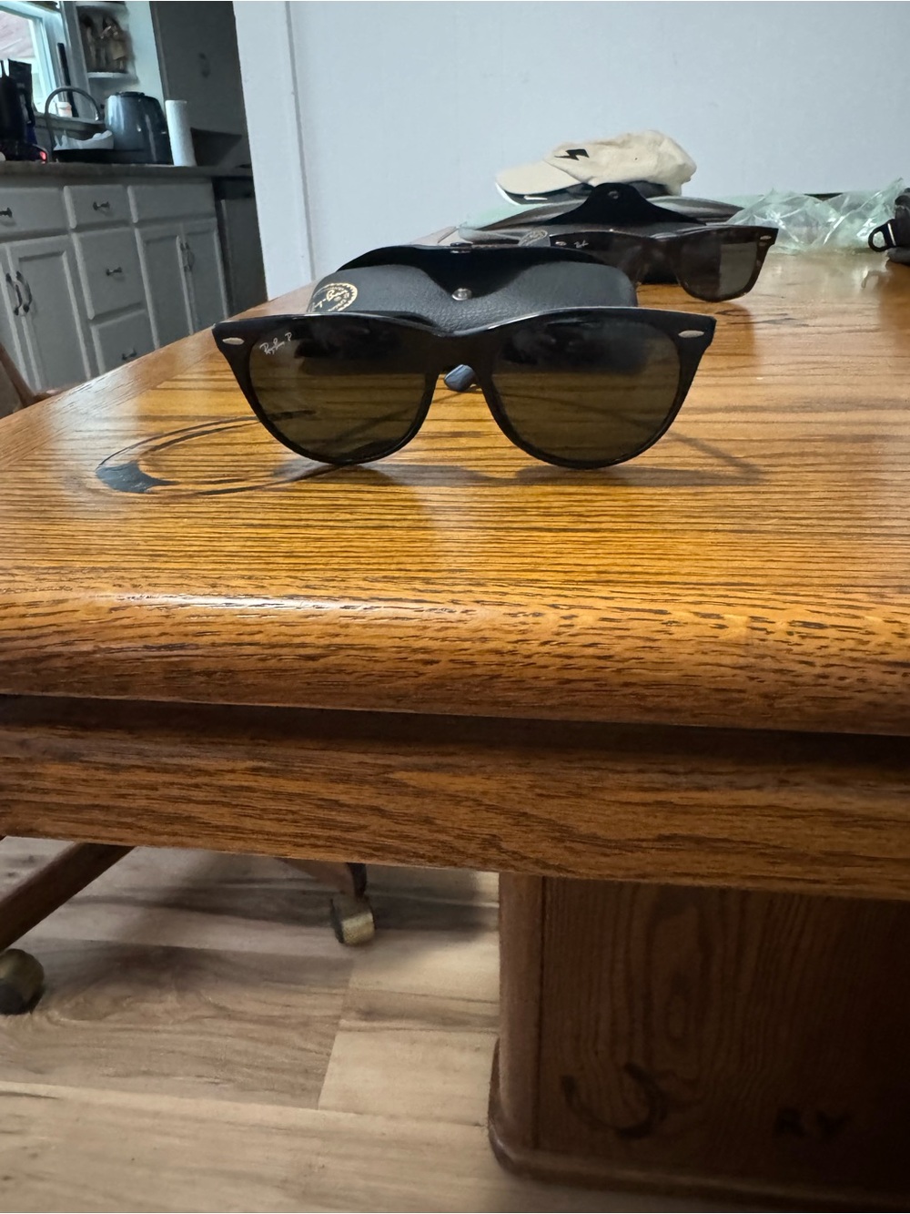 Ray-Ban Black Frame Sunglasses with Dark Lenses